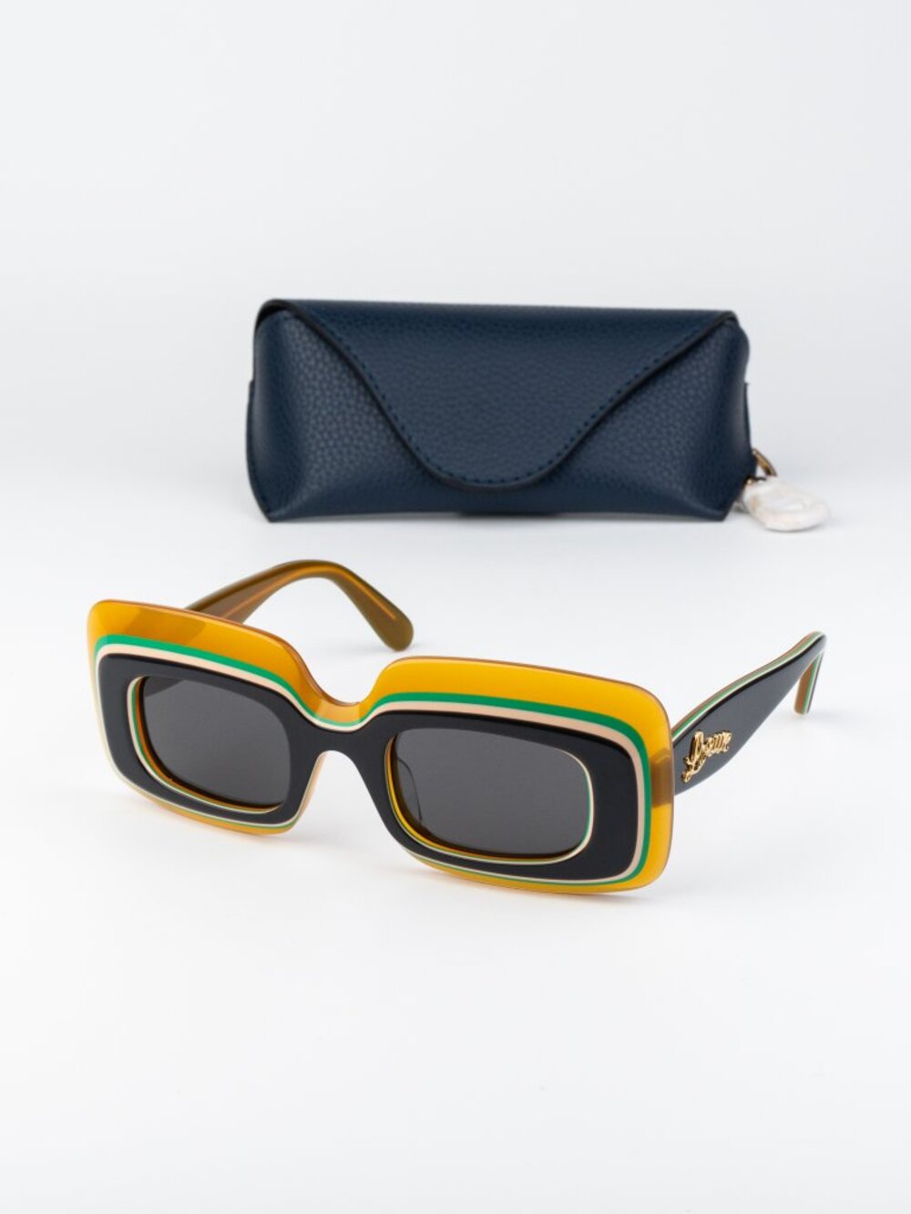 Loewe X Paula's Ibiza Women Sunglasses Grey Brown Rectangular LW40139U 20A